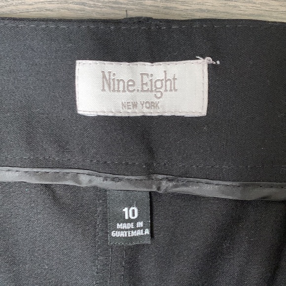Nine Eight Black Flowy/straight Leg Pants Size 10 - Picture 4 of 6